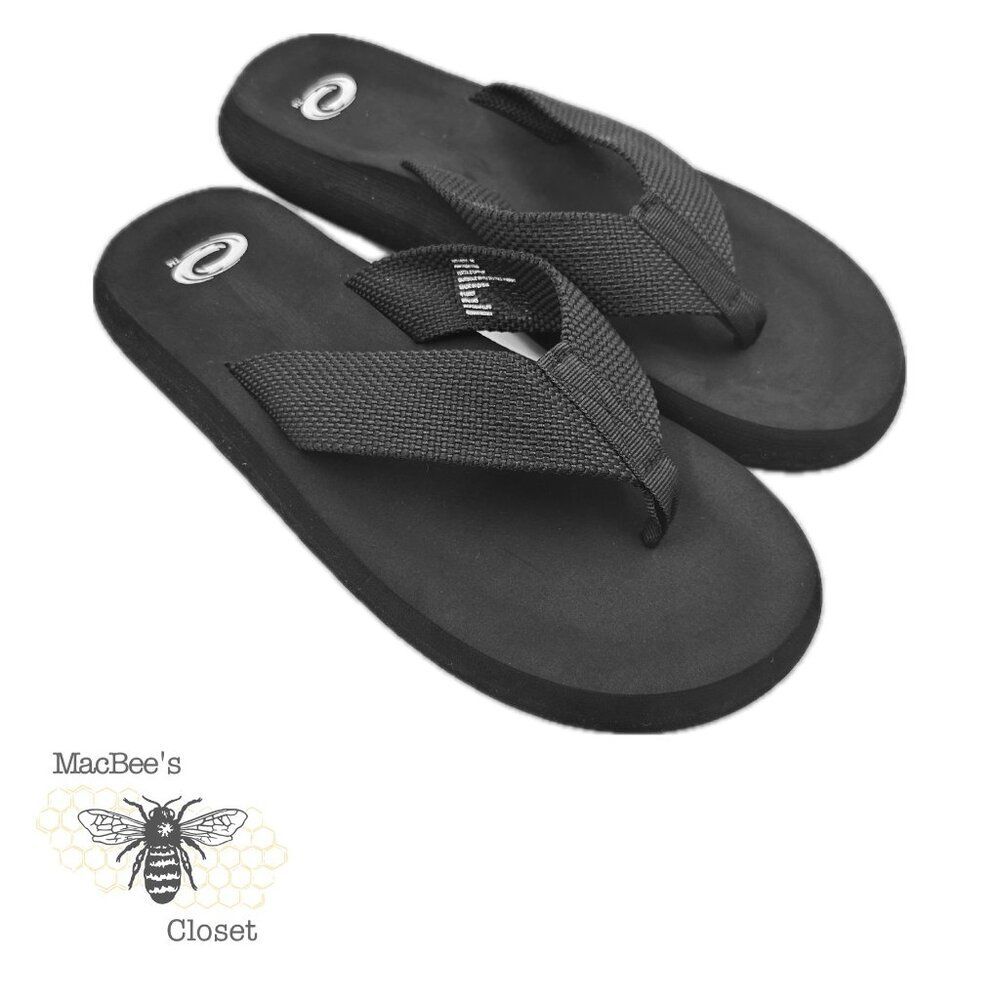 O'Rageous Women's Belted Thong Sandals Academy Sports Thick Strap Black Light